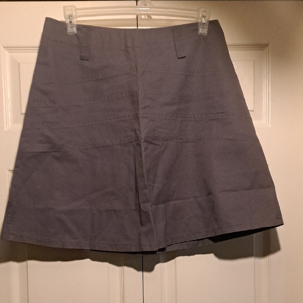 🩶Elegant Charcoal A-Line Touch A Flar Womans Pluse Size Skirt Classy Sexy Fit